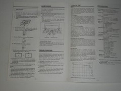 TEAC W-525R Owner’s Manual & Specifications Double Auto Reverse Cassette Deck