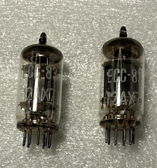 Open Box NOS Matching Pair Ei YUGO 12AX7 ECC83 Smooth Plates