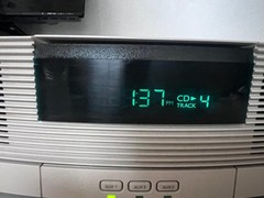 Bose Wave Radio CD AM-FM Clock Alarm AWRC1P + Pedestal AWACCQ