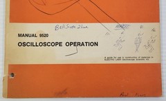 *L3) Bell & Howell Schools: Oscilloscope Operation Manual 9520 (1973 Workbook)