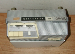 VINTAGE WOLLENSAK 3M T-1500 PORTABLE REEL-TO-REEL TUBE MAGNETIC TAPE RECORDER