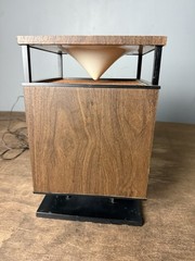 Vintage 60S 70S Single Speaker Circle Of Sound Square Cube
