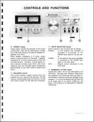 Kenwood KA-5700 Integrated Amplifier Owners Manual