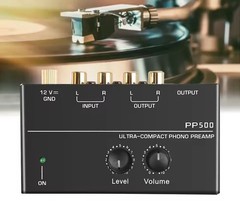 DLX PHONO PRE-AMP With Adjustable Level Out & Headphone Amp!! FREE RCA CABLE!
