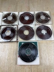 Lot of 7 Scotch Used Mixed Lengths Reel To Reel Tapes 7” Tenzar 150 203