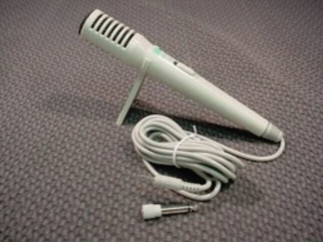 NEW Microphone/Mic w/Stand 3.5mm 1/8″ and 6.35mm 1/4″ adapter, 8ft Cord/Cable