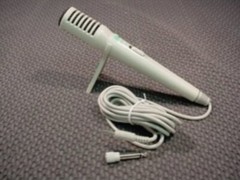 NEW Microphone/Mic w/Stand 3.5mm 1/8″ and 6.35mm 1/4″ adapter, 8ft Cord/Cable