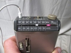 Vintage GE Stereo AM/FM/FM Stereo Headset Radio 7-1000A w/ Original Accessories
