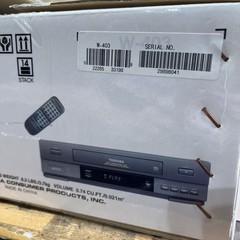 Toshiba W-403 VCR Hi-Fi Video Cassette Recorder VHS Player Recorder NEW
