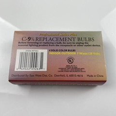 Professional Series Plus C-9¼ Replacement Bulbs – 4 Pack Indoor/Outdoor