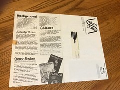 Microstatic Loudspeaker ad flyer