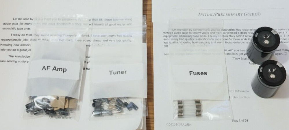 Pioneer SX-780 capacitor rebuild restoration recap service kit repair filter