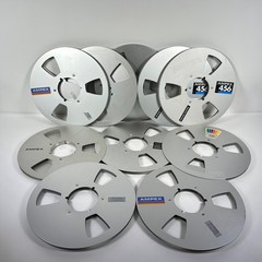 (Lot of 10) Ampex Metal Tape Reel 10.5″ x 1/4″ Take Up