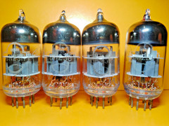 4 pcs NEW 6N23P /ECC88/6922/6DJ8 Reflector Tubes Matched Quad
