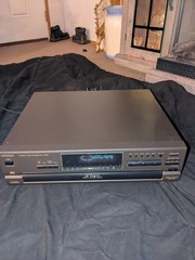 Vintage Technics SA-GX690 Stereo Receiver W/ Matching Sl-pd687 5 Disc Cd Changer