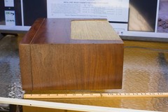 Fisher 10-U Original Walnut Cabinet for 400C preamp X101A amp w/metal from 1959