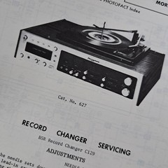 MORSE/ELECTROPHONIC Service Manual Record Changer 627 BSR C129 1977 Photofact