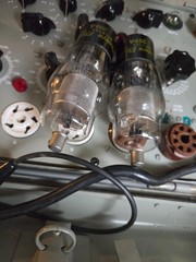 Matched Pair of Western Electric 259-A Tubes TV-7D/U Tested