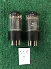 GE 6SN7GTB Vacuum Tubes * Matched Pair * NOS