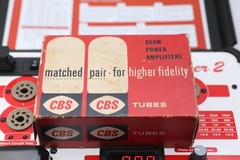 CBS Hi-Fi Matched 6550 Power Tubes – Original CBS Boxes Triple getter match code