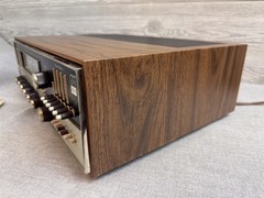 THE FISHER 800-T Stereo Receiver 500-TX with Remote RK-30, Wood Cabinet & Manual