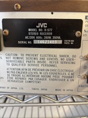 Vintage JVC R-S77 Stereo Receiver w/ Digital Synthesizer And Original Manual!