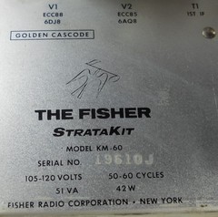 Fisher KM-60 StrataKit Tube Stereo Multiplex FM Tuner Working w/Original Manual