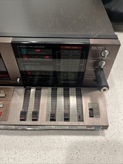 Vintage Aiwa WX 220 Stereo Dual Cassette Deck RARe Untested