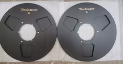 One Pair 10.5” Black Technics Tape reel High Quality Aluminum Take Up Reel