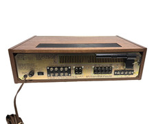 Realistic STA-75 Vintage AM/FM Stereo Receiver Walnut Case Blue Dial Lights Serv