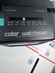 Sony Color Watchman FDT-5BX5 5″ Color CRT TV AM/FM (NO CORD) – WORKS – WARRANTY
