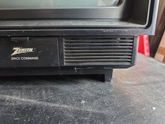 Zenith Space Command CRT TV SS1311W 13″ Color Retro Gaming Wood Grain AS IS