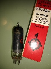 1x TV7D/U Test NOS/NIB GE USA branded ‘NL’ 6AQ5A 6GH5 EL90 ‘Smoked Glass’
