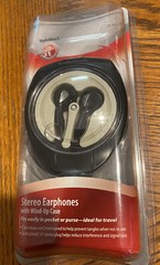 New RadioShack Stereo In-Ear Earbuds With Windup Case 33-1170