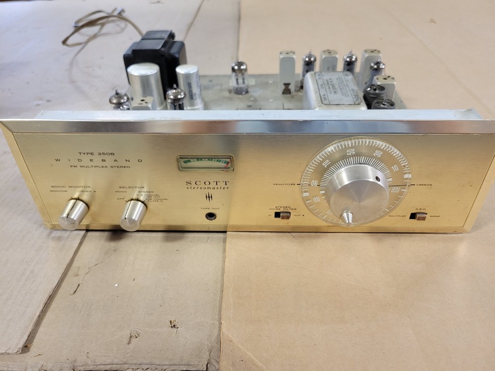 Vintage Scott 350B Stereo FM Tube Tuner Tested as Working