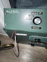 ALTEC vintage Audio Gear Lot 1593B, 1594B Power Amps. 1552a Meter Panel TESTED