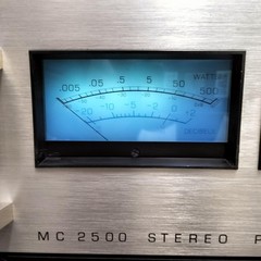 McIntosh MC2500 Silver Power Amplifier Tased Japan 100V + NTI-200 Converter Set