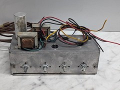 Vintage Tube Audio Amplifier Chassis Project 4-Knob Amp Untested Parts/Repair