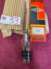 Brimar 6A7 tube FROM England Vintage antique radio Zenith Crosley Philco RCA GE