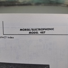 MORSE/ELECTROPHONIC Model 487 Manual 1974 Photofact Service Manual