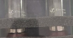 6L6GC Matched Pair Straight Bottle 350C 6P3P & 5881 Mica Spacers 3300 Strength