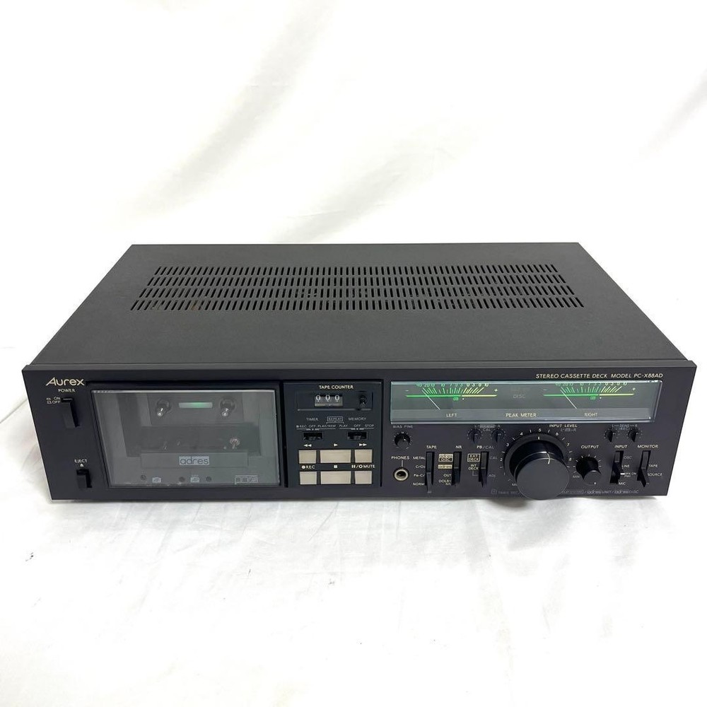 Aurex PC-X88AD Cassette Deck 3Head ADRES DolbyB VUMeter 1981 Japan Fully Works
