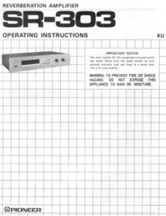 Pioneer SR-303 Operating Instructions Manual PDF Copy 4G USB Stick