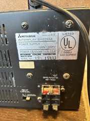 MITSUBISHI X-7 Interplay System Vertical Turntable – For Parts