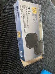 AUDIOVOX Car Stereo Cassette PLAYER Car Stereo Model CIT-CXM &NOS CX15 Speakers