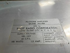 Pair of Pilotone Amplifiers AA-905 AA905 Pilot KT66 Output Tube Integrated Amps