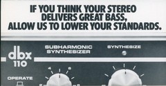 1973 dbx Record LP Noise Reduction Audiophile Synthesizer Dealer Brochure Lot