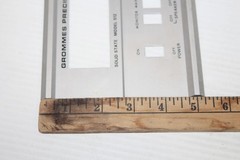 Aluminum Front Case Face Plate – Vintage Grommes Precision Receiver Amp 512 Part