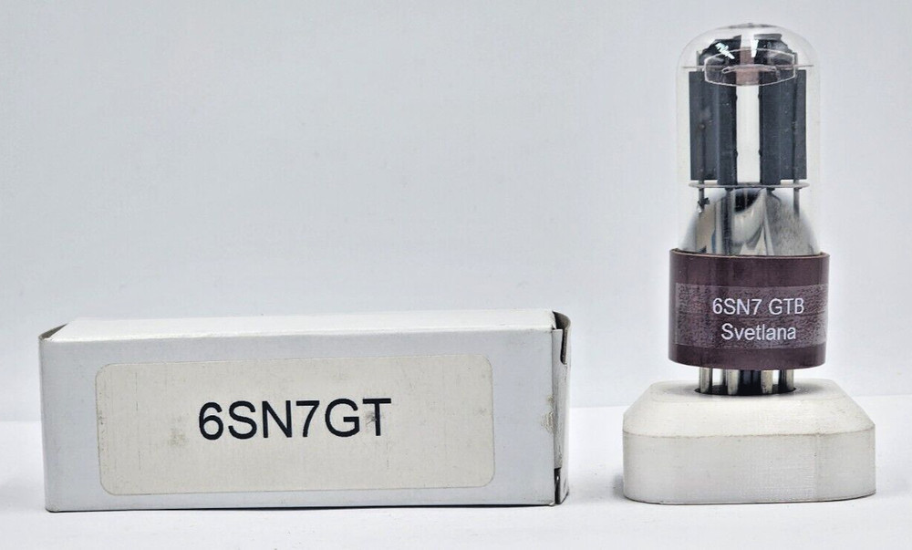 6SN7 Svetlana Brown Base Tube (New Old Stock) NEW 1 Year Warranty