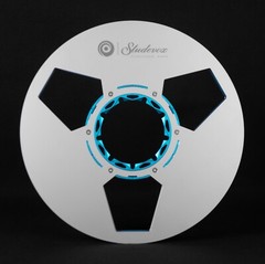 New One 10.5″ Blue Silver Aluminium Empty Tape Reels For R2R Tape Recorders